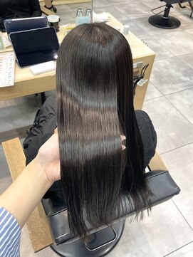 ラック 本厚木店(LUCK) 縮毛矯正/オリーブカラー/ツヤ髪カラー