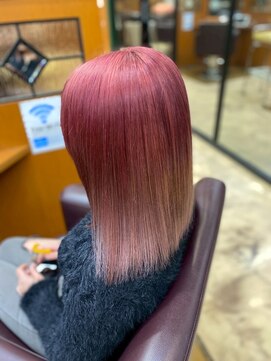 ブリーチ／ピンクグラデーション