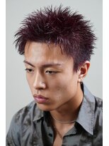 オーシャントーキョー ホワイト 原宿(OCEAN TOKYO WHITE)&nbsp;赤髪スパイキーショート無造作アップバング