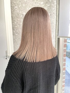 サンクプロジェクト(cinq PROJECT) 原宿韓国顔まわりミルクティーベージュマロンベージュ