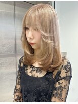 ノラ ウメダ(NORA UMEDA)&nbsp;【chiaki】milktea rootsハイトーンケアブリーチルーツカラー