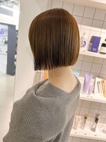 ニコ(Nico)&nbsp;【Nico】佐藤有華／ウォームベージュ／ぱつんとボブ／20代