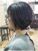 ダークパープル/ナチュラルショート/夏のヘアアレンジ/西葛西