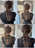ポニーヘアアレンジ