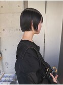 アイロン無し ワンレンミニボブ