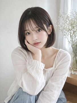 リリアーナ(LILIANA) 池袋 ワンレンボブ フレンチバング シースルーバング 髪質改善