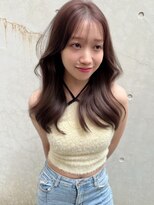 アース コアフュールボーテ 諏訪店(EARTH coiffure beaute)&nbsp;ナチュラルブラウン_くびれ_レイヤーカット_シースルーバング