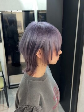 エル オオサカ 心斎橋店(L. OSAKA) ショートウルフ/パープルカラー