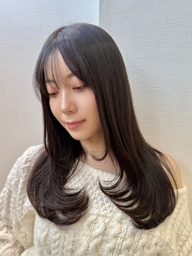 ロンドアベニール 北千住(Lond avenir) ダークパープル/髪質改善/縮毛矯正/オリーブベージュ/北千住