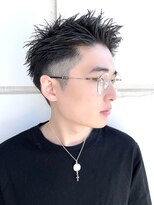 アーリー(Ali'i)&nbsp;メンズパーマフェードアップバングオールバックツーブロック