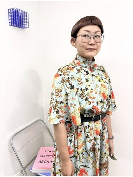 イラカ(elaka) ラベンダーピンク×刈り上げショート
