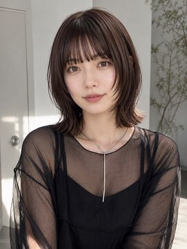 ノラ ギンザ(NORA GINZA) ウルフボブ×顔まわりレイヤーカット20代30代40代