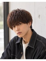 MEN's Baguz MEN'Sカット/ MEN'Sパーマ/ MEN'Sカラー 無造作ニュアンスマッシュウェーブ束感メンズパーマ20代30代