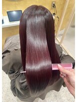 ジーナ 北千住ミルディス通り(Zina)&nbsp;髪質改善＊レッドパープル＊秋色暖色【Zina北千住ミルディス】