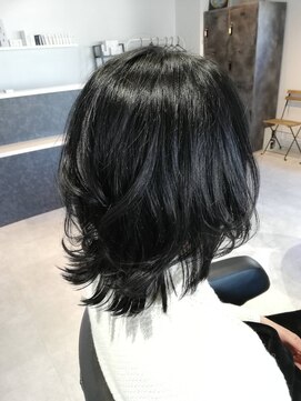 アディクト 綾瀬(ADDICT) 【ADDICT_YUKI】　ネオウルフ_たまねぎヘア_ネイビーブラック