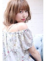 ホラン(HoLan)&nbsp;【HoLan】ミルクティーカラーxタンバルモリx前下がりボブ