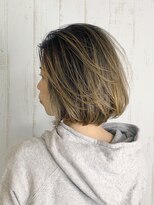 テトテ 天王寺店(tetote)&nbsp;#ハイトーンカラー #かきあげ前髪 #大人ショート