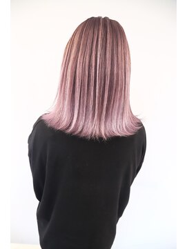 オズ 郡山桑野店(OZ) 【OZ田中】ピンクホワイト#外国人風バレイヤージュ