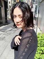 アイティーバイアルバム 藤沢店(IT by ALBUM)&nbsp;ワンレンボブ_ピンクベージュインナーグレージュ_8572