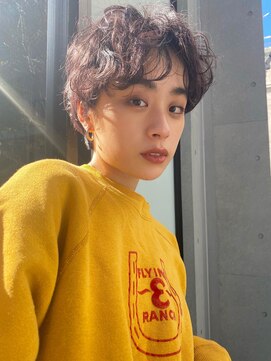 ラボヌールヘアーレーヴ 池袋店(La Bonheur hair reve) マッシュショートパーマ/くすみブルー