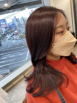 ソワンドゥブレス 瓜破店(soin de brace) 韓国式前髪だけレイヤー