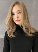 レイヤー×ミルクティーベージュ