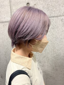ヘアーデザイン アルエ(HAIR×design ARUE) 【YUGO】ショート×ラベンダーグレージュ