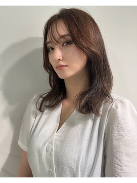 オリジンアド(ORIGIN+) 大人上品セミロング/ミディアム/シースルーバング