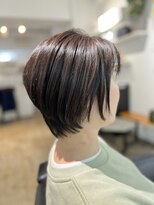 ツムグ 代官山店(TUMUGU) 大人可愛い透明感白髪染めダークアッシュハンサムショート代官山