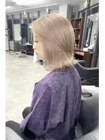 リア 大阪梅田(Ria) ~ミルクティーべージュ 外ハネボブ~【Ria 大阪 梅田】