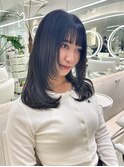 イメチェン◎ペールベージュ大人ガーリーウルフカット