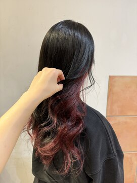 ネオリーブソラ 相模大野店(Neolive sola) インナーカラー＊レッド