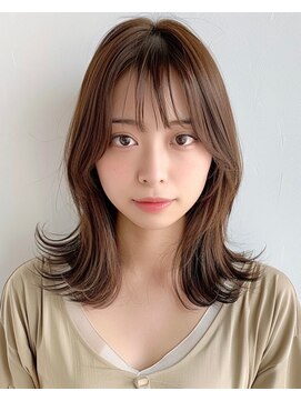 ブロウ ネックス ザ サロン 表参道(VLOW nex the salon) 【hit style#39】愛されミディアムレイヤー vlow 表参道 韓国