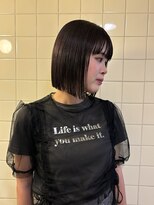 レジーロ (Regilo) 切りっぱなしボブ/ピンクブラウン
