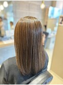 明るめグレージュ×ハイライト