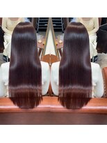 シアー 銀座店(SHEER.) 髪質改善カラー×ピンクパープル【銀座,銀座一丁目美容室】