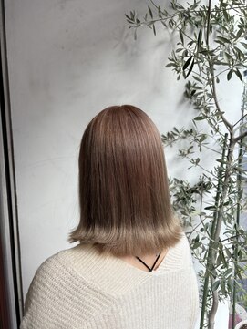 アン(Hair make un) ベージュカラー