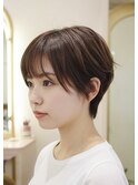 大人可愛いグラデーションショート