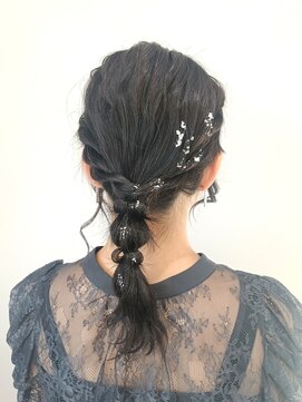 アヤラ オーガニックアンドスパ 東船橋店(AYALA) ミディアム編み下ろしアレンジ