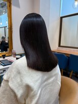 ロンドアベニール 北千住(Lond avenir)&nbsp;ブリーチなしチェリーブラウン髪質改善縮毛矯正酸性ストレート