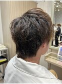 30代40代メンズビジネスナチュラルブラウン爽やかツーブロ