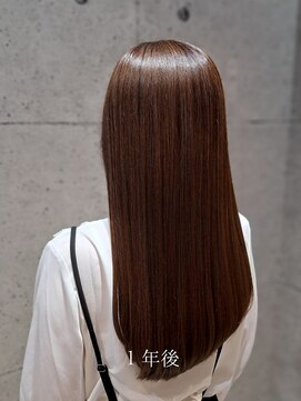 アンドヒア 谷町四丁目店(and.here) 最高級髪質改善の1年後