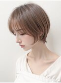 ホワイトグレージュ/デジタルパーマ/チェリーブラウン/水戸