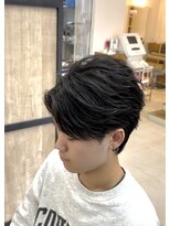 エッジ(EDGE) 大分メンズ毛流れニュアンスフェザーパーマ刈り上げショート