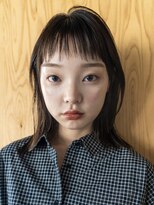 スミス 上野(smith)&nbsp;レイヤーカットハッシュカット顔まわりミディアムロング