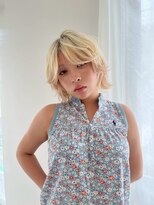 ガリカ 横浜(Gallica) レイヤーボブ×ハイトーンベージュ