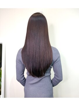 エアージーモ 門司店(AIr G mo) ピンク×バイオレットの艶感ブラウンと髪質改善