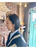 大人前下がりbob
