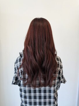 サロン(SALON) ワインレッドバイオレットピンクハイライトカラー