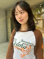 フィルムス 大阪本町(FILMS) ミディアムレイヤー/ブラウンカラー/レイヤーカット/